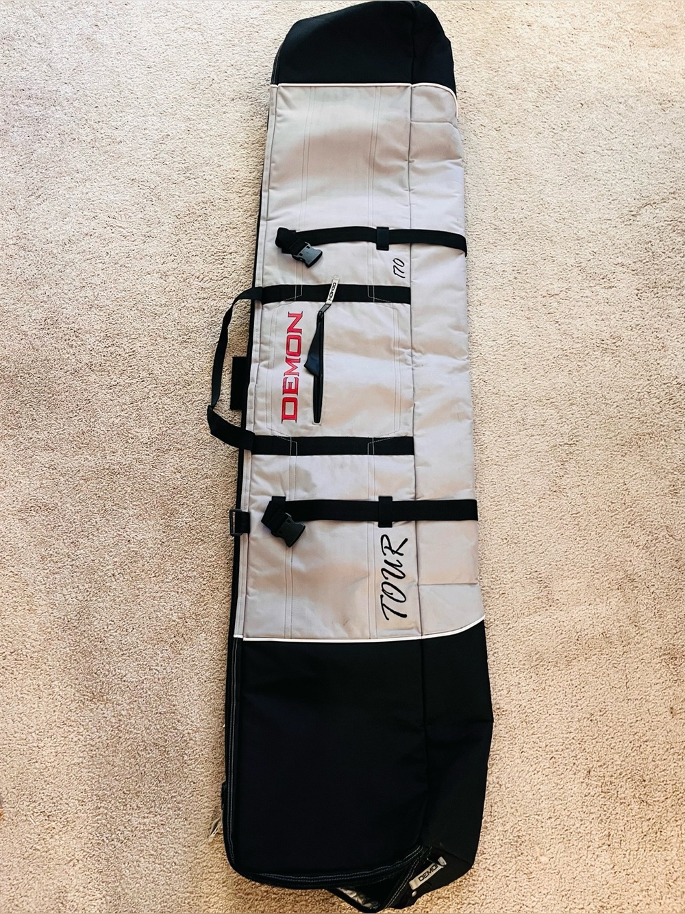 Demon 170 Fully Padded Snowboard Bag Carrier - 68” (Fits Boards up to 170cm)